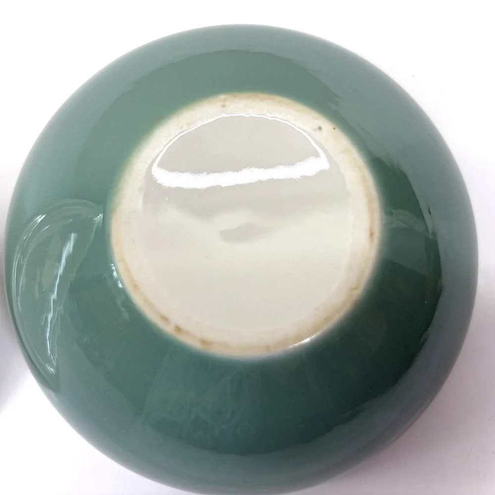 Ben Seibel Iroquois Bombay Green Round Sugar Bowl w/ Lid Atomic HTF VGC